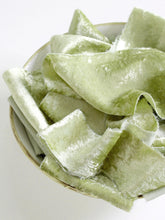 Load image into Gallery viewer, Olive silk velvet ribbon