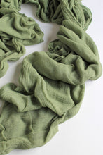 Load image into Gallery viewer, Olive gauze runner