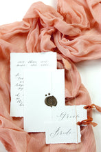 Load image into Gallery viewer, Peach moonstone gauze runner