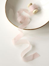 Load image into Gallery viewer, Dusty pink silk georgette ribbon