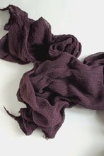 Load image into Gallery viewer, Aubergine gauze runner