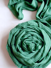 Load image into Gallery viewer, Aqua green gauze runner