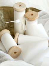 Load image into Gallery viewer, Sheer white silk habotai ribbon