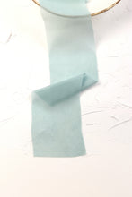 Load image into Gallery viewer, Robin egg silk georgette ribbon