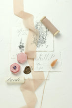 Load image into Gallery viewer, Sand beige silk georgette ribbon