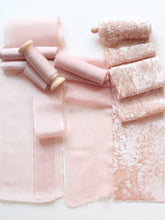 Load image into Gallery viewer, Antique rose silk habotai ribbon