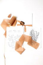 Load image into Gallery viewer, Caramel silk georgette ribbon