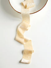 Load image into Gallery viewer, Cream silk velvet ribbon
