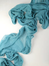 Load image into Gallery viewer, Teal gauze runner