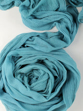Load image into Gallery viewer, Teal gauze runner