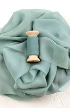 Load image into Gallery viewer, Robin egg silk georgette ribbon