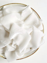 Load image into Gallery viewer, White silk velvet ribbon