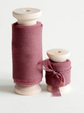 Load image into Gallery viewer, Grape silk georgette ribbon