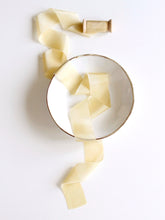 Load image into Gallery viewer, Pale yellow silk habotai ribbon