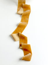 Load image into Gallery viewer, Mustard silk velvet ribbon