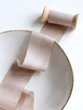 Load image into Gallery viewer, Beige nude silk habotai ribbon
