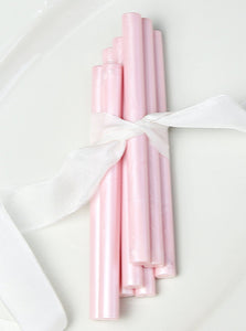 Shiny pink sealing wax stick