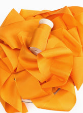Load image into Gallery viewer, Mango yellow silk habotai ribbon
