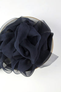 Black crinkle silk ribbon