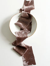 Load image into Gallery viewer, Chocolate silk velvet ribbon
