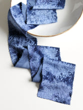 Load image into Gallery viewer, China blue silk velvet ribbon
