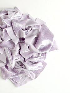 Lavender silk velvet ribbon
