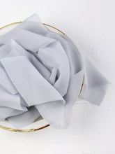 Load image into Gallery viewer, Dove gray silk georgette ribbon
