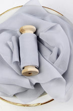 Load image into Gallery viewer, Dove gray silk georgette ribbon
