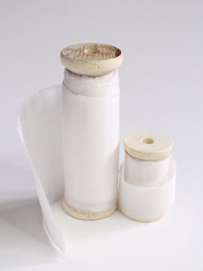 Ivory silk habotai ribbon
