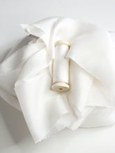 Load image into Gallery viewer, Ivory silk habotai ribbon
