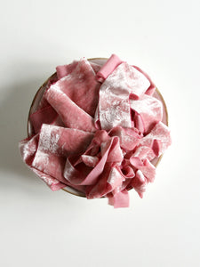 French rose silk velvet ribbon