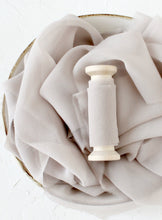 Load image into Gallery viewer, Almond silk georgette ribbon
