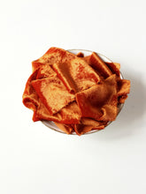 Load image into Gallery viewer, Burnt orange silk velvet ribbon
