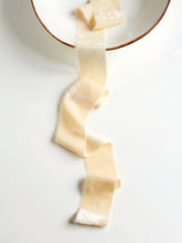 Load image into Gallery viewer, Cream silk velvet ribbon
